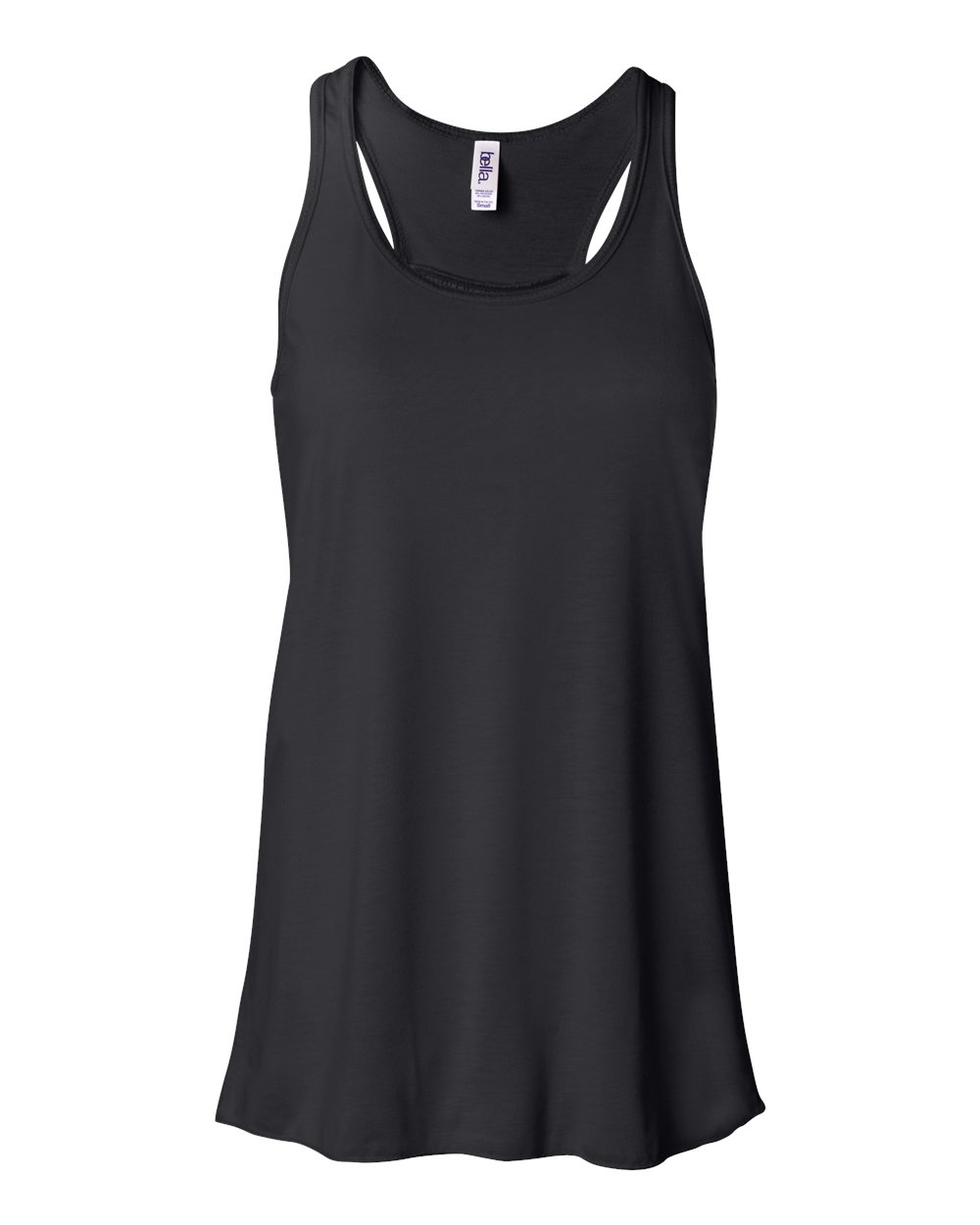 BELLA + CANVAS 8800 Women's Flowy Racerback Tank in Black