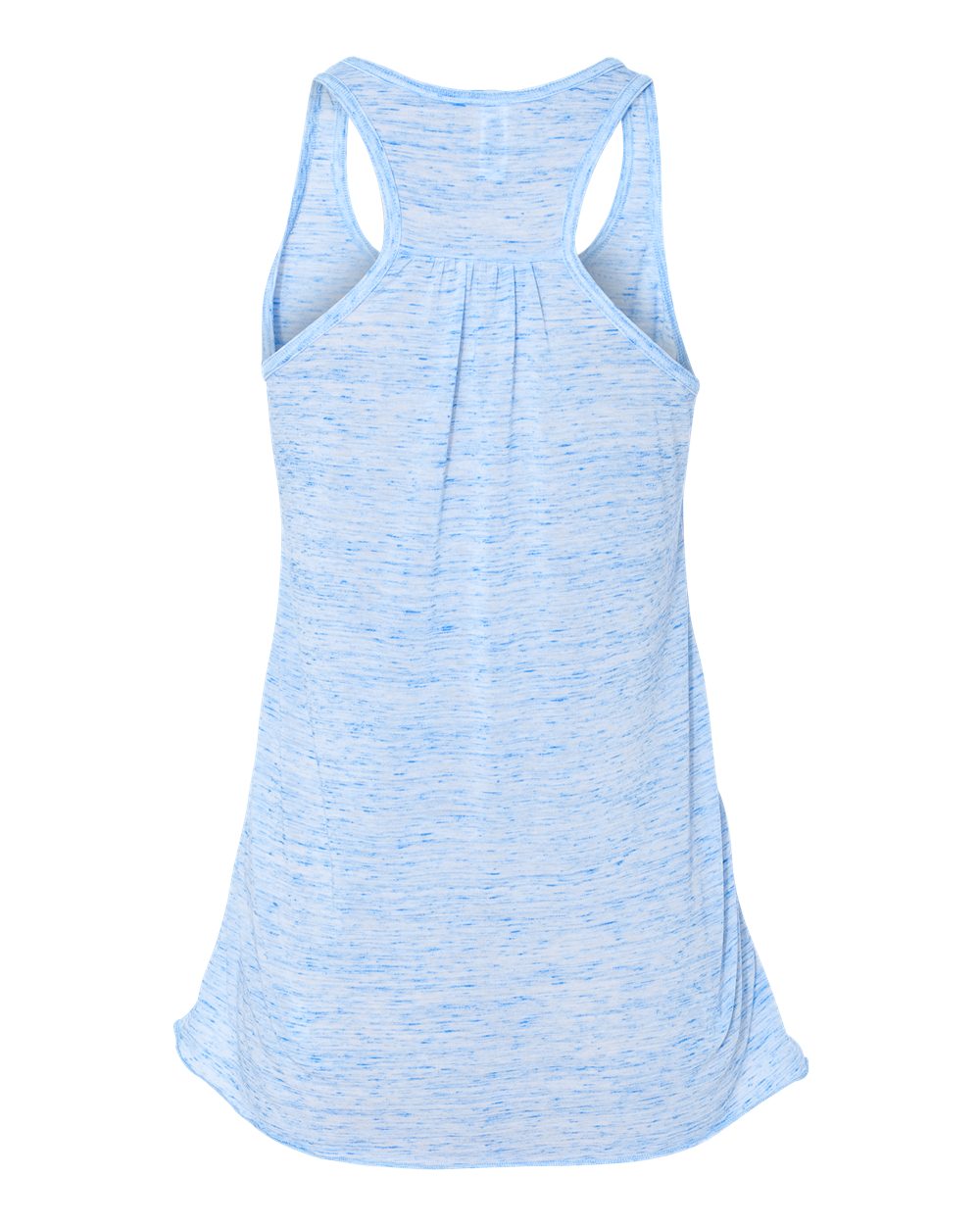 BELLA + CANVAS 8800 Women's Flowy Racerback Tank in Blue Marble, back