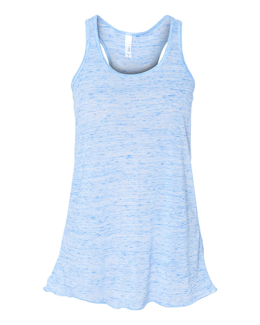 BELLA + CANVAS 8800 Women's Flowy Racerback Tank in Blue Marble