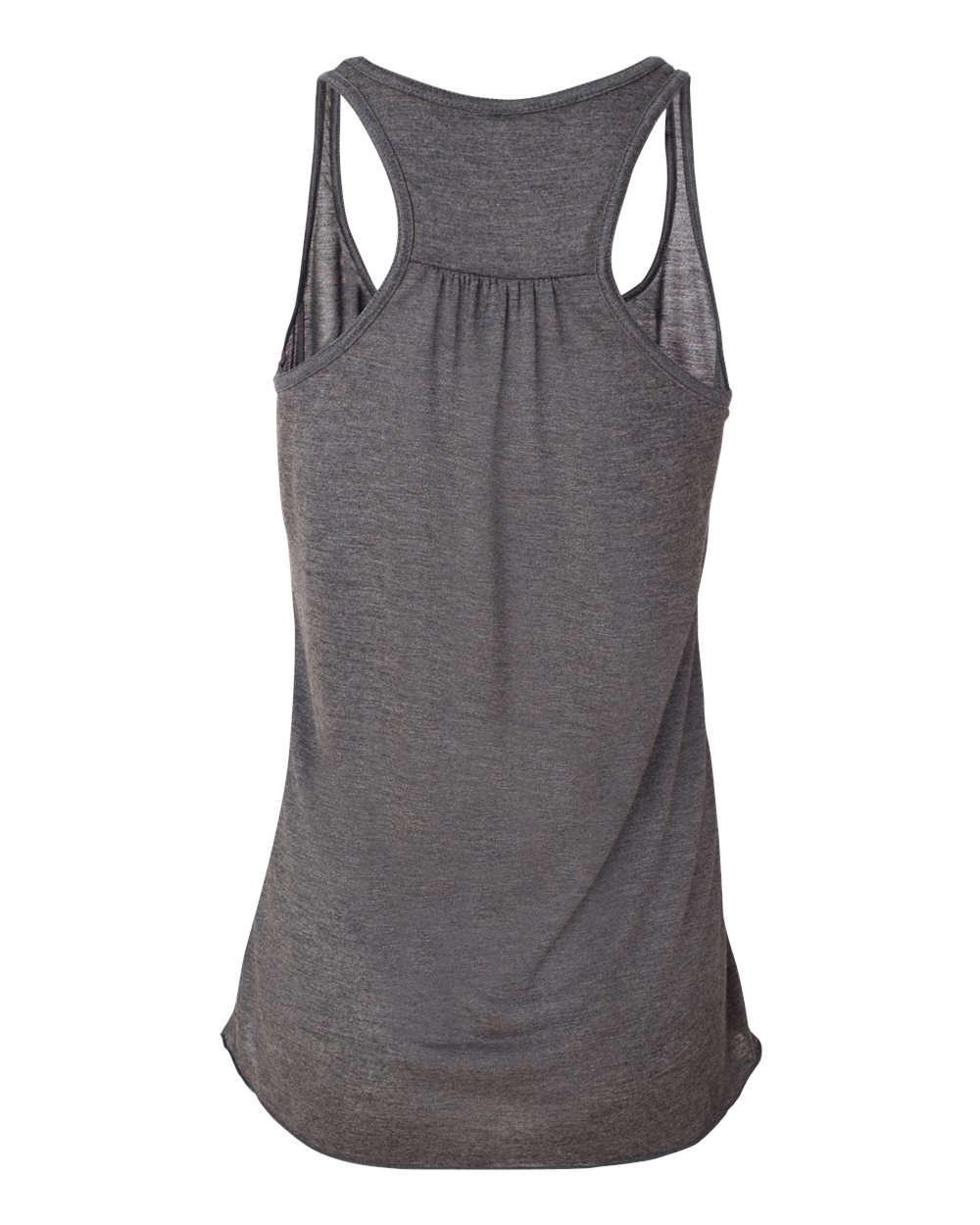 BELLA + CANVAS 8800 Women's Flowy Racerback Tank in Dark Grey Heather, back