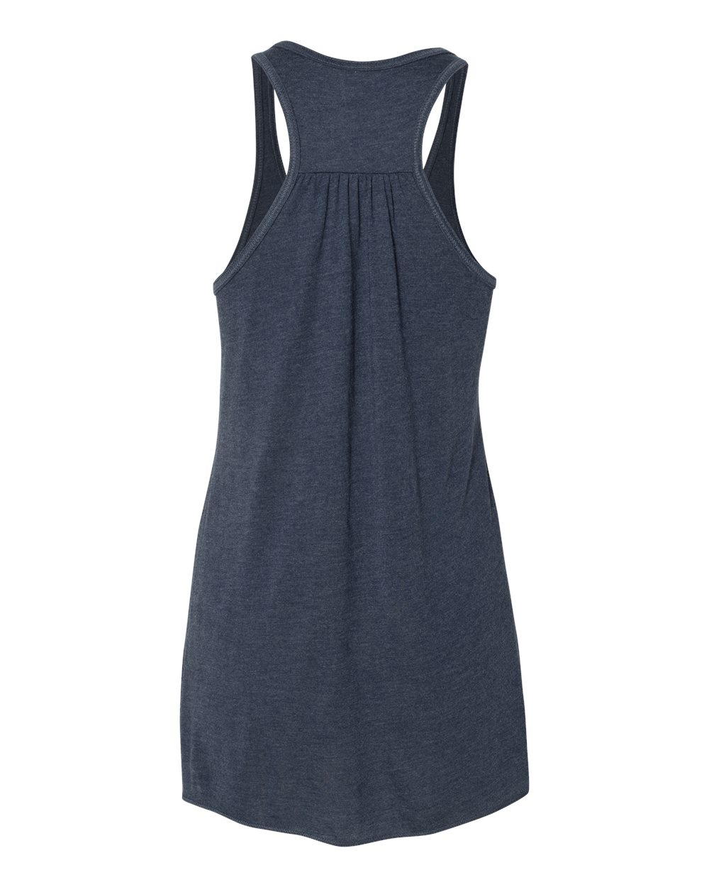 BELLA + CANVAS 8800 Women's Flowy Racerback Tank in Heather Navy, back