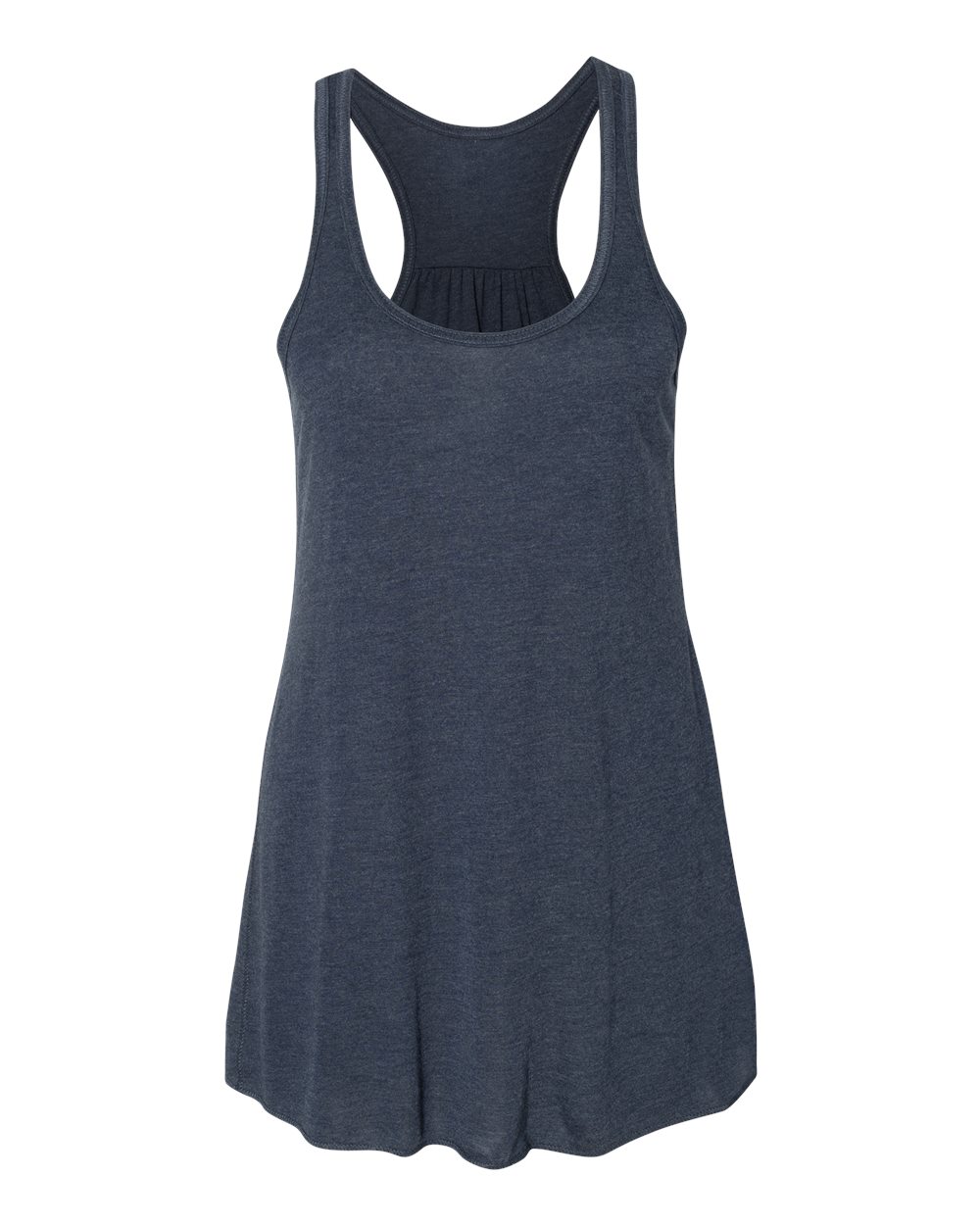 BELLA + CANVAS 8800 Women's Flowy Racerback Tank in Heather Navy