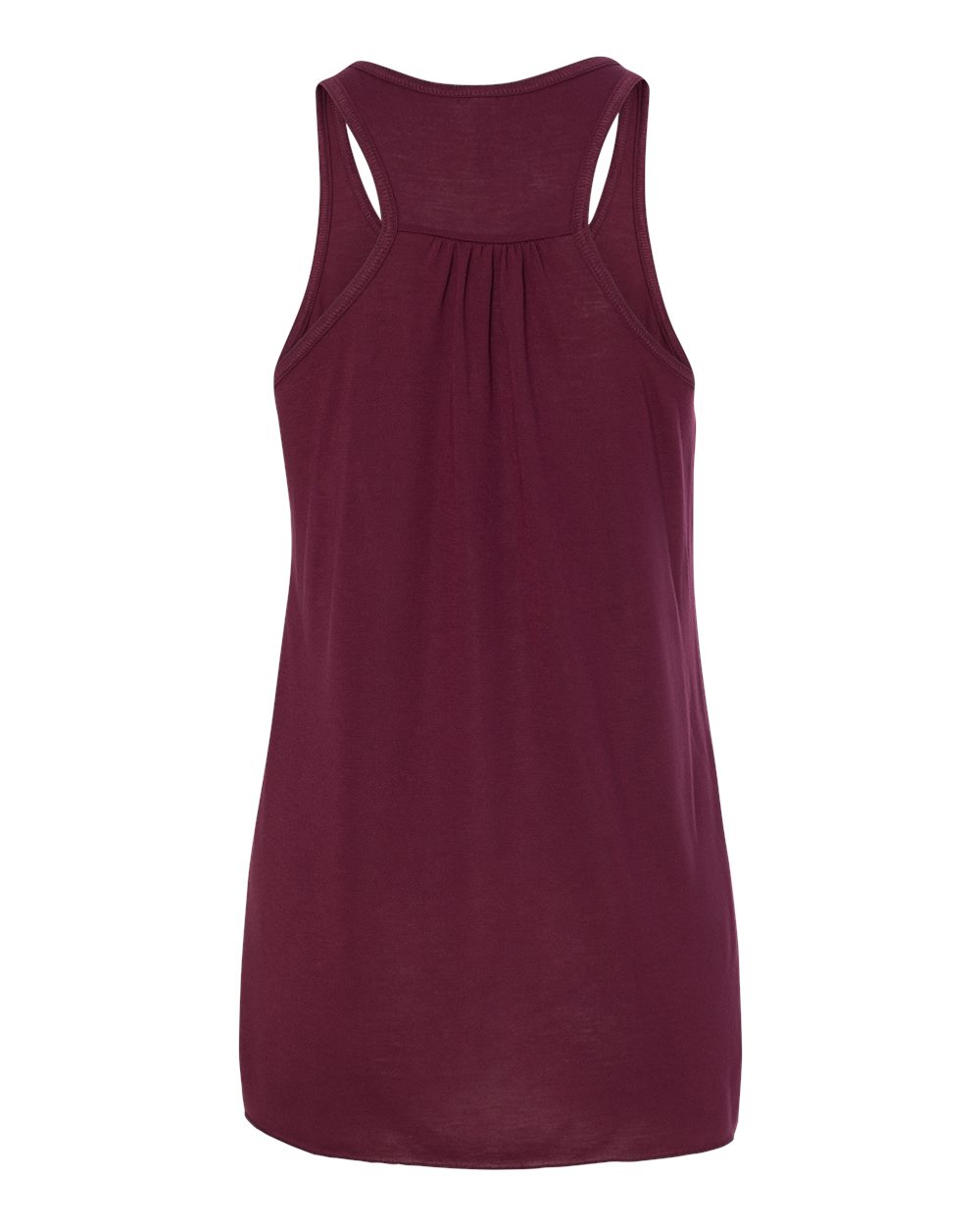 BELLA + CANVAS 8800 Women's Flowy Racerback Tank in Maroon, back