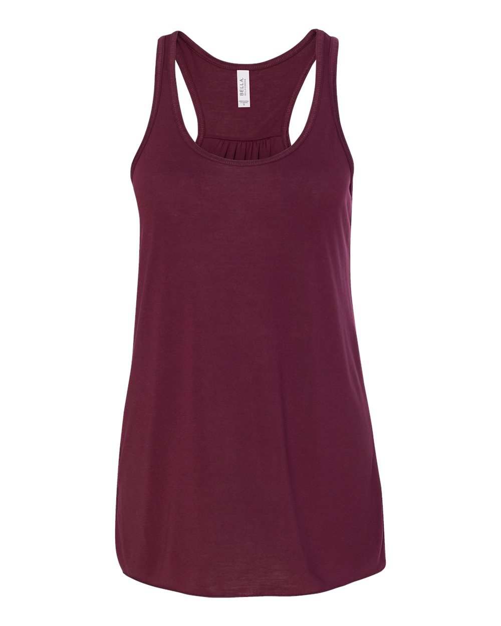 BELLA + CANVAS 8800 Women's Flowy Racerback Tank in Maroon
