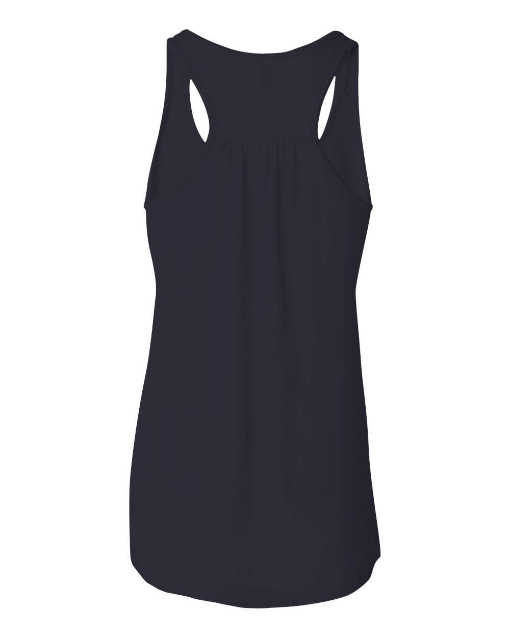 BELLA + CANVAS 8800 Women's Flowy Racerback Tank in Midnight, back