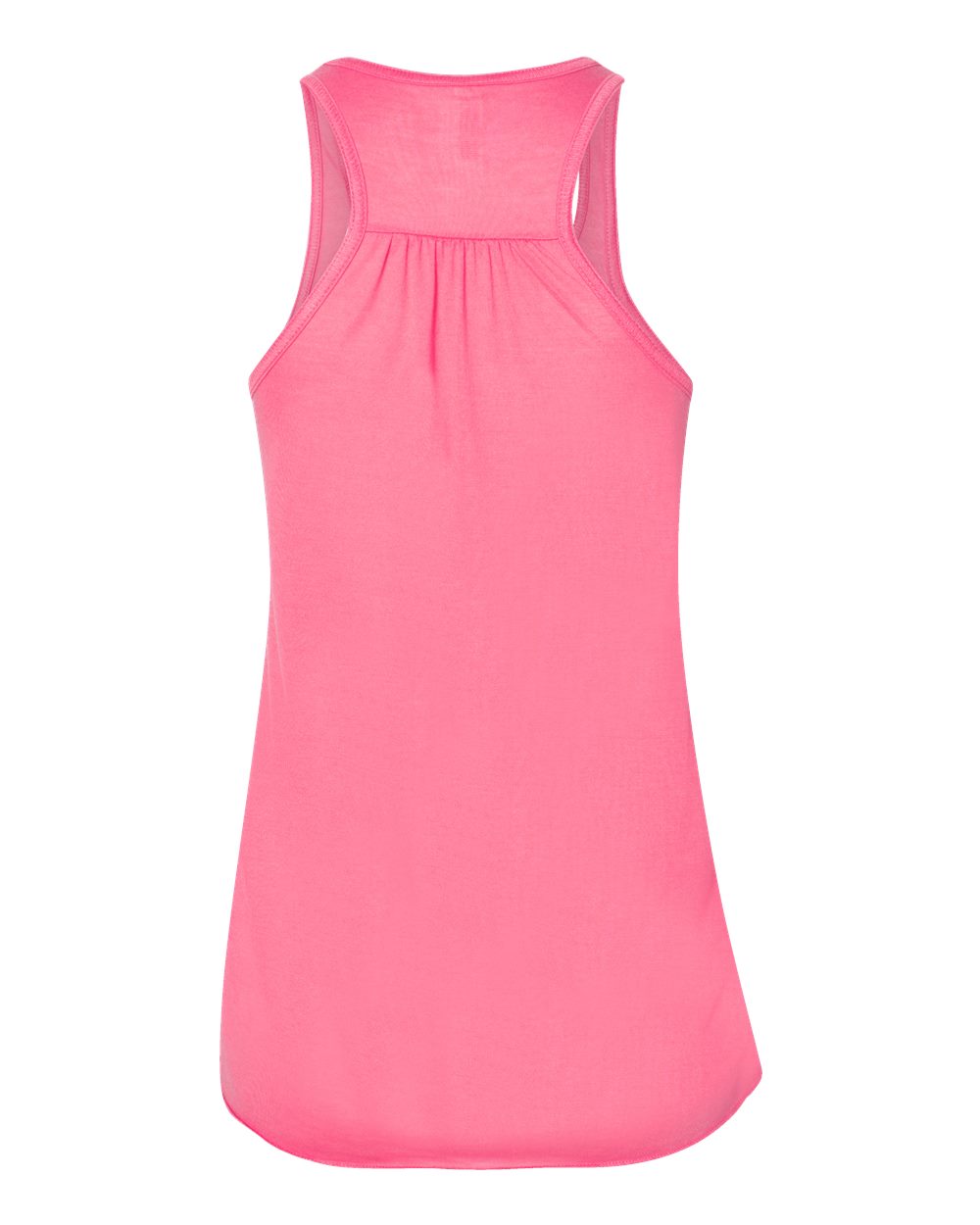 BELLA + CANVAS 8800 Women's Flowy Racerback Tank in Neon Pink, back