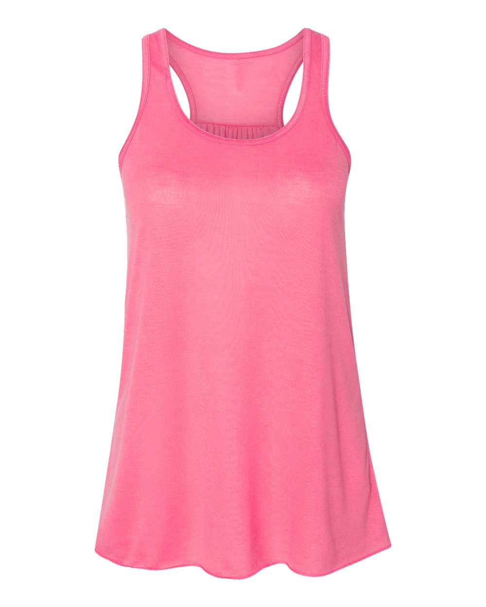 BELLA + CANVAS 8800 Women's Flowy Racerback Tank in Neon Pink