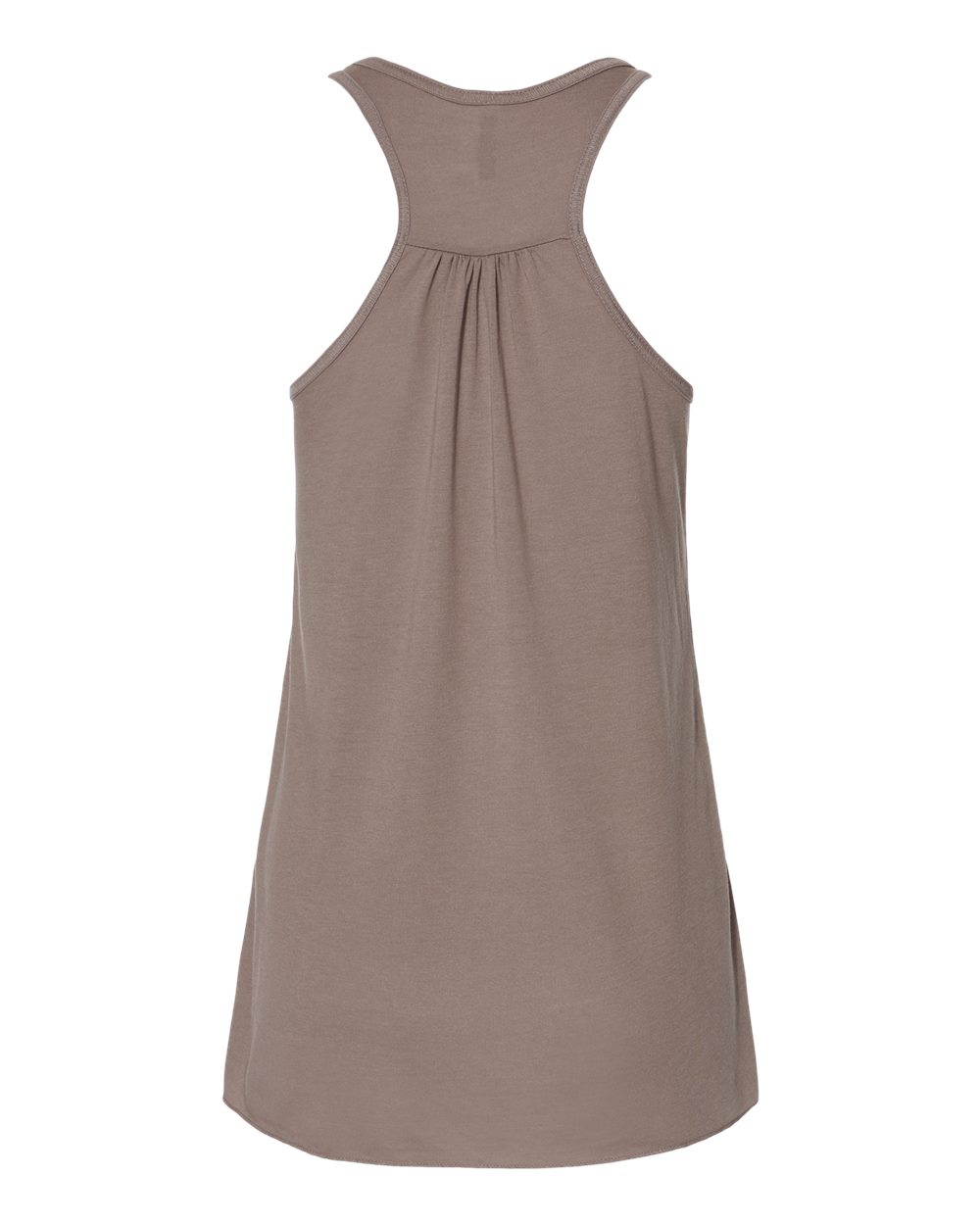BELLA + CANVAS 8800 Women's Flowy Racerback Tank in Pebble Brown, back