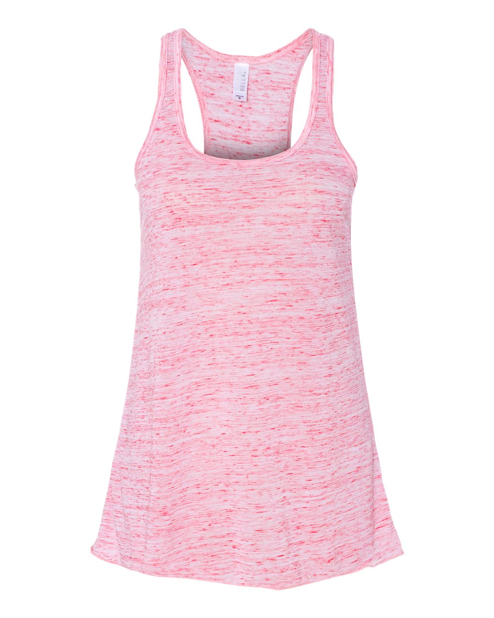 BELLA + CANVAS 8800 Women's Flowy Racerback Tank in Red Marble