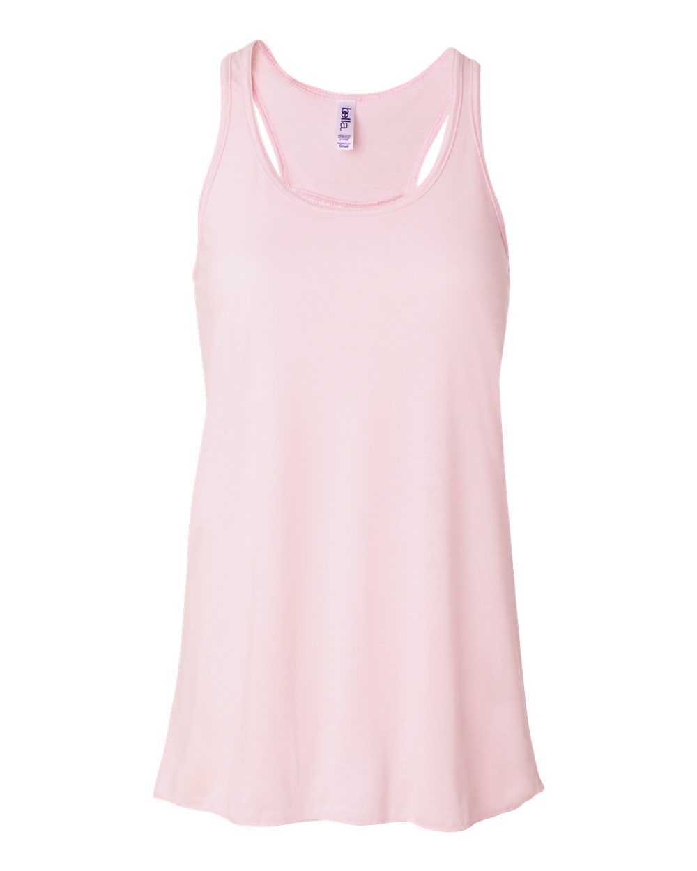 BELLA + CANVAS 8800 Women's Flowy Racerback Tank in Soft Pink