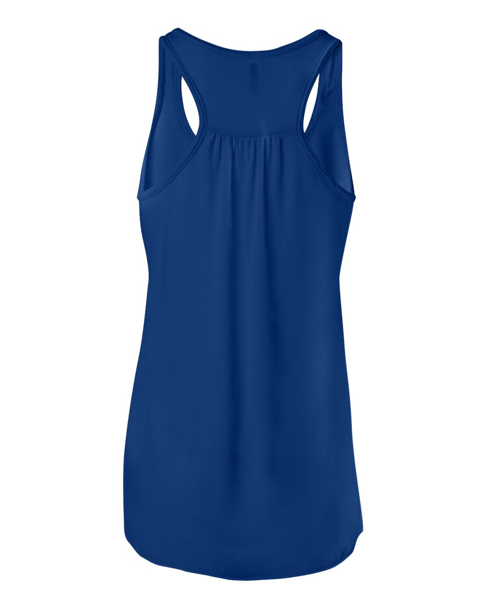 BELLA + CANVAS 8800 Women's Flowy Racerback Tank in True Royal, back