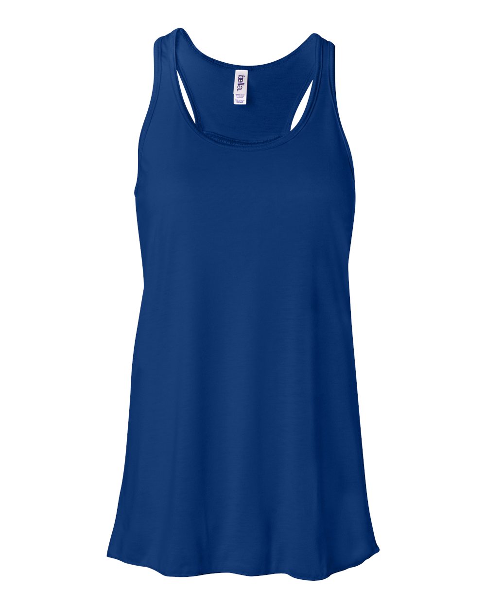 BELLA + CANVAS 8800 Women's Flowy Racerback Tank in True Royal