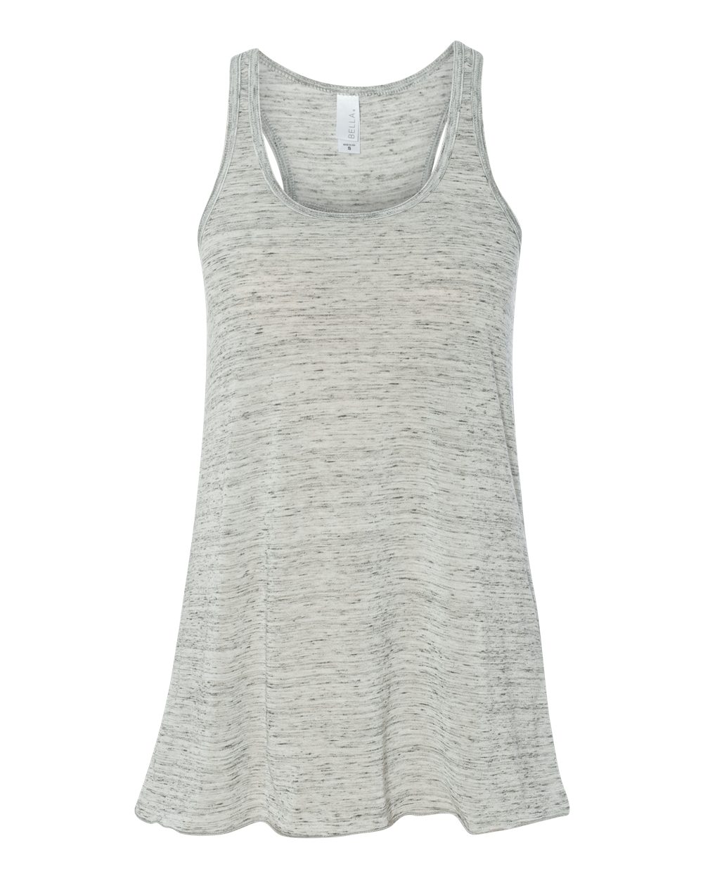 BELLA + CANVAS 8800 Women's Flowy Racerback Tank in White Marble