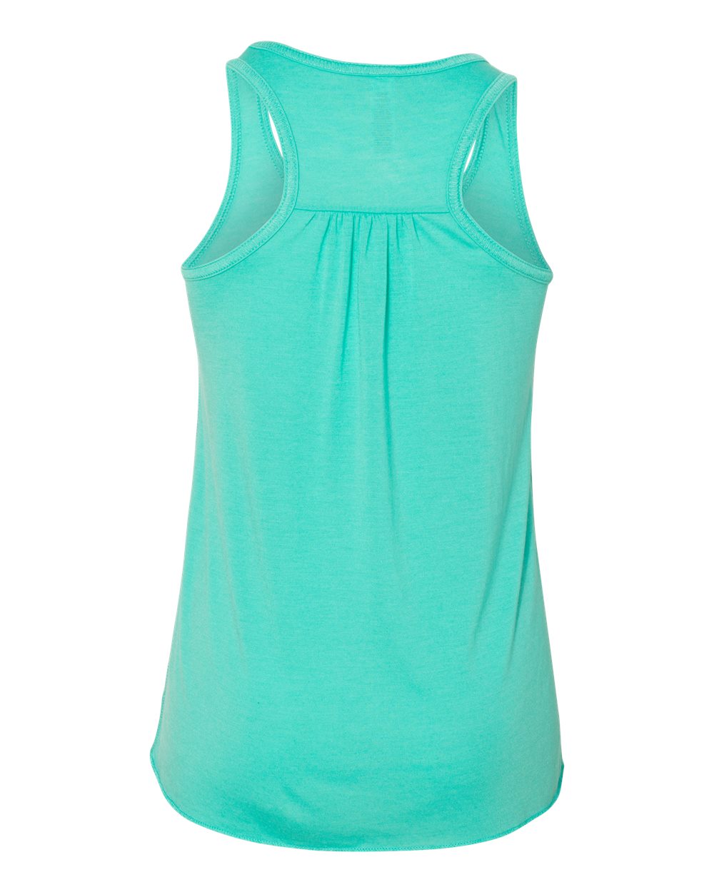 BELLA + CANVAS 8800Y Youth Flowy Racerback Tank in Teal, back