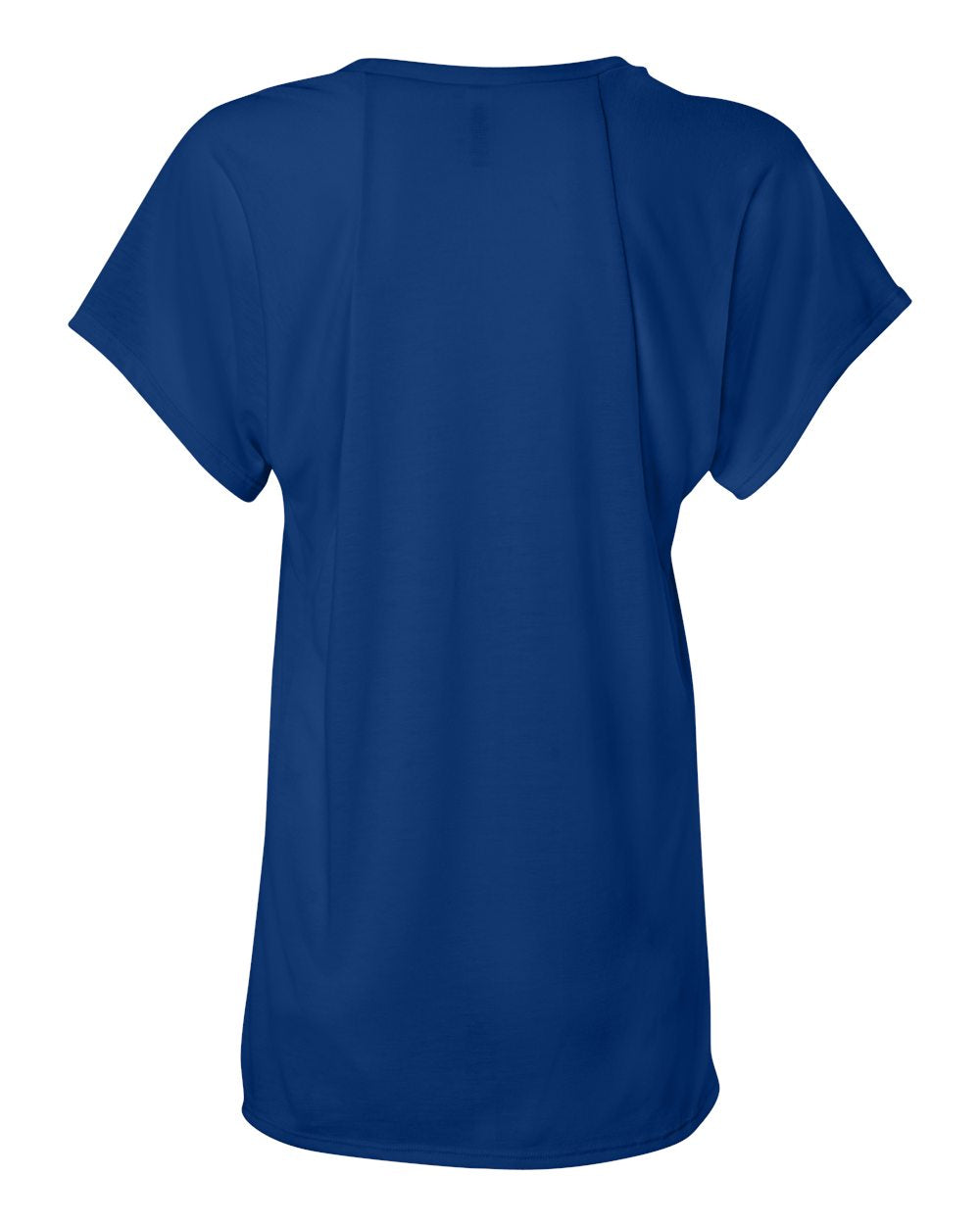 BELLA + CANVAS 8801 Women’s Flowy Raglan Tee in True Royal, back