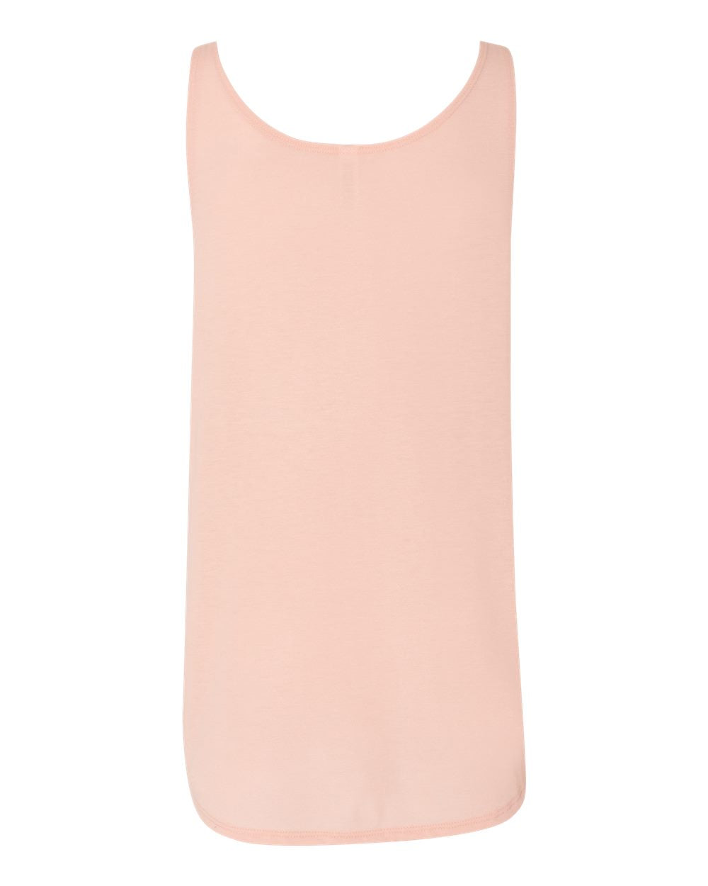 BELLA + CANVAS 8802 Women's Flowy Tank with Side Slit in Peach, back