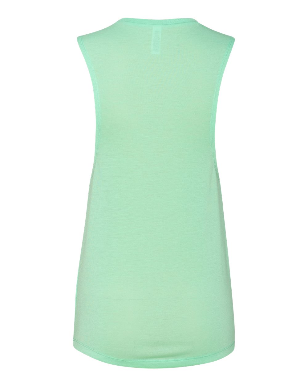 BELLA + CANVAS 8803 Women's Flowy Scoop Muscle Tank in Mint, back