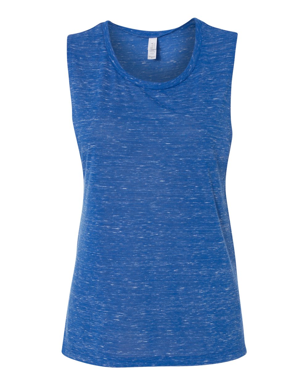 BELLA + CANVAS 8803 Women's Flowy Scoop Muscle Tank in True Royal Marble
