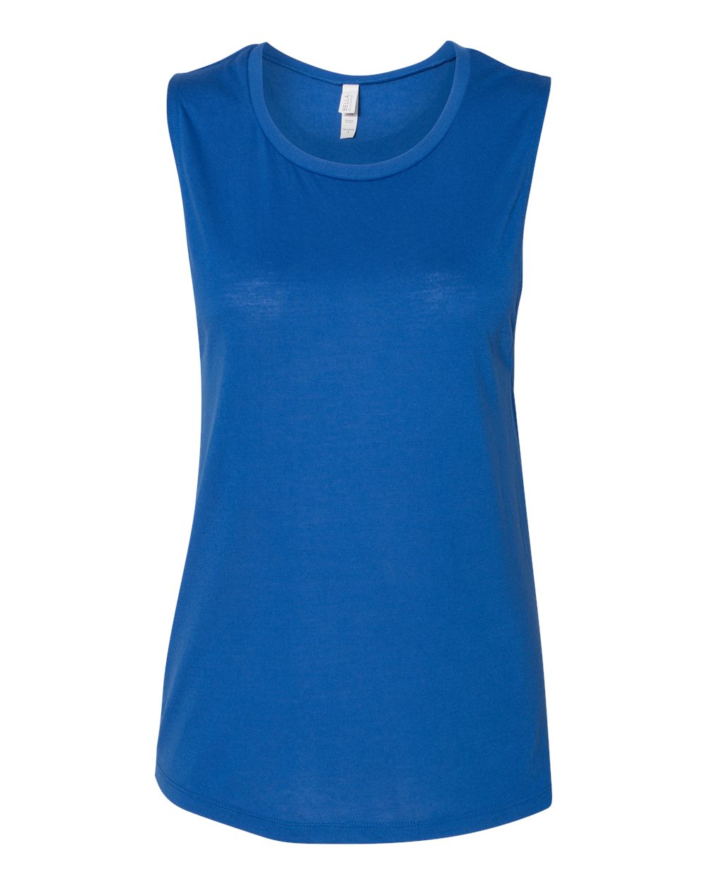 BELLA + CANVAS 8803 Women's Flowy Scoop Muscle Tank in True Royal