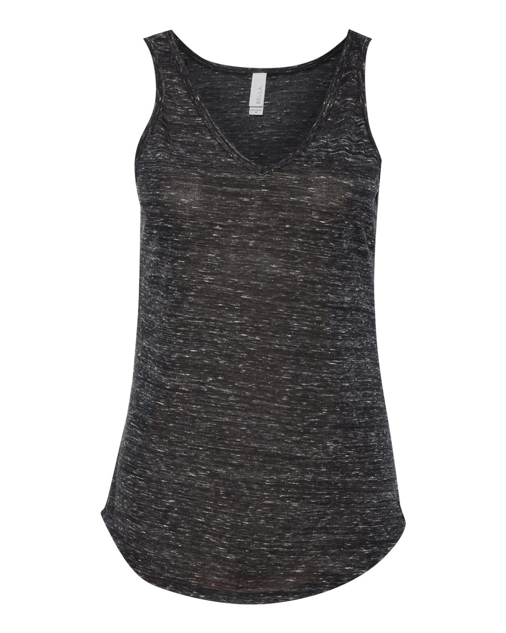 BELLA + CANVAS 8805 Women's Flowy V-Neck Tank in Black Marble