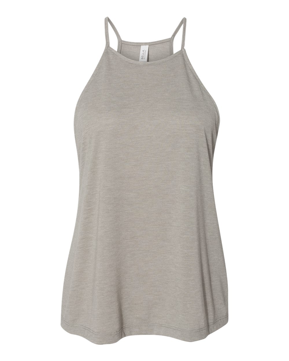 BELLA + CANVAS 8809 Women's Flowy High-Neck Tank in Heather Stone
