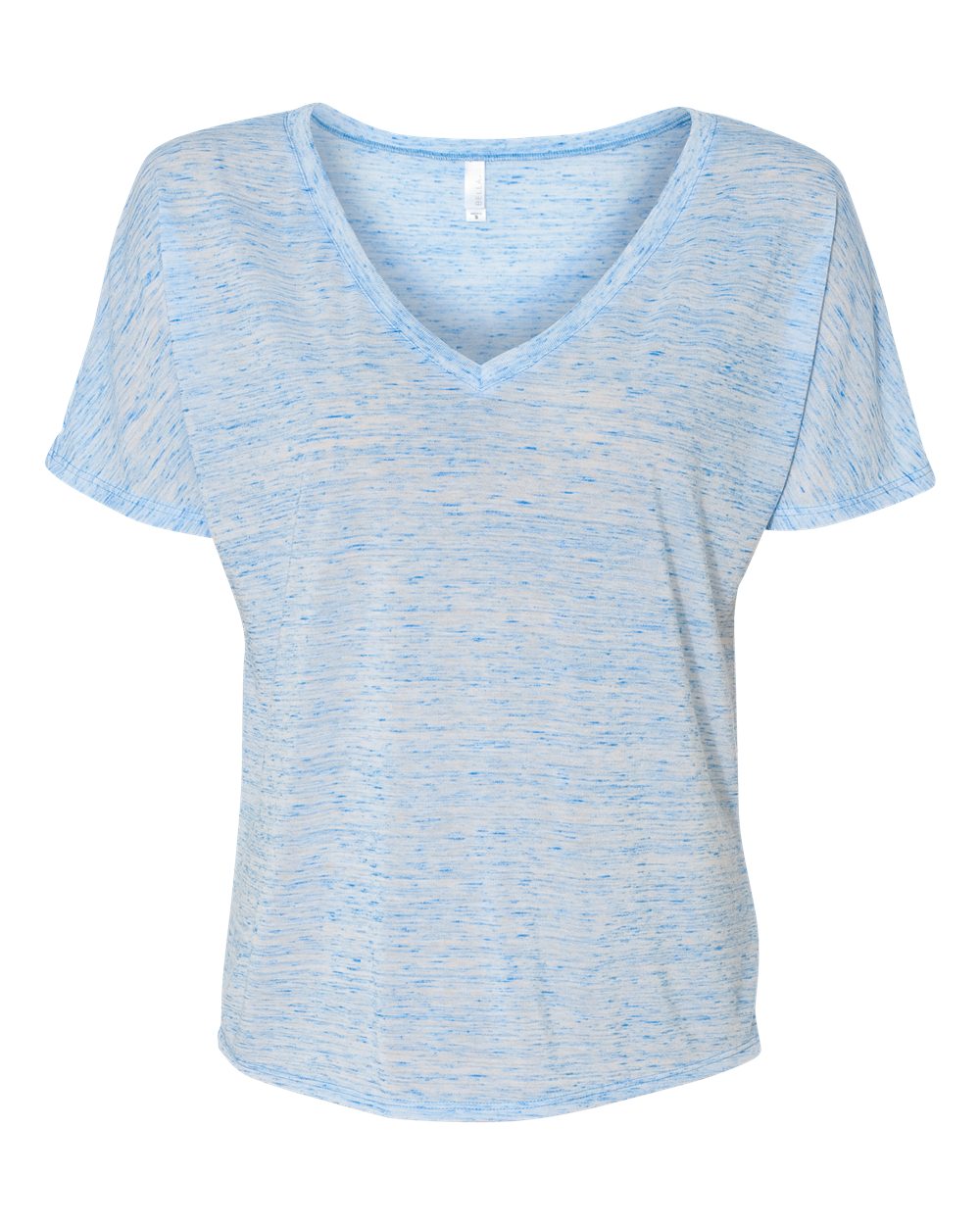 BELLA + CANVAS 8815 Women’s Slouchy V-Neck Tee in Blue Marble
