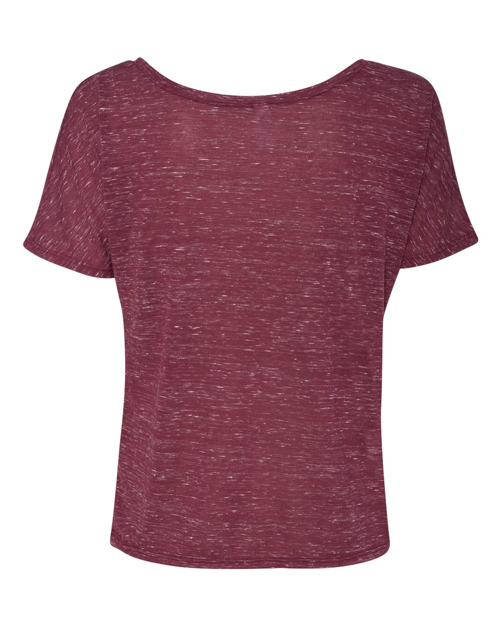 BELLA + CANVAS 8816 Women’s Slouchy Tee in Maroon Marble, back