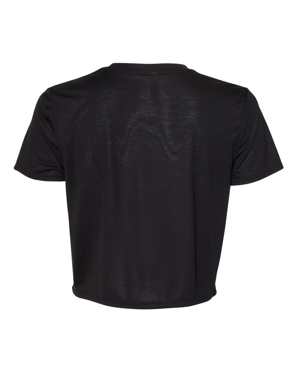 BELLA + CANVAS 8882 Women’s Flowy Crop Tee in Black, back
