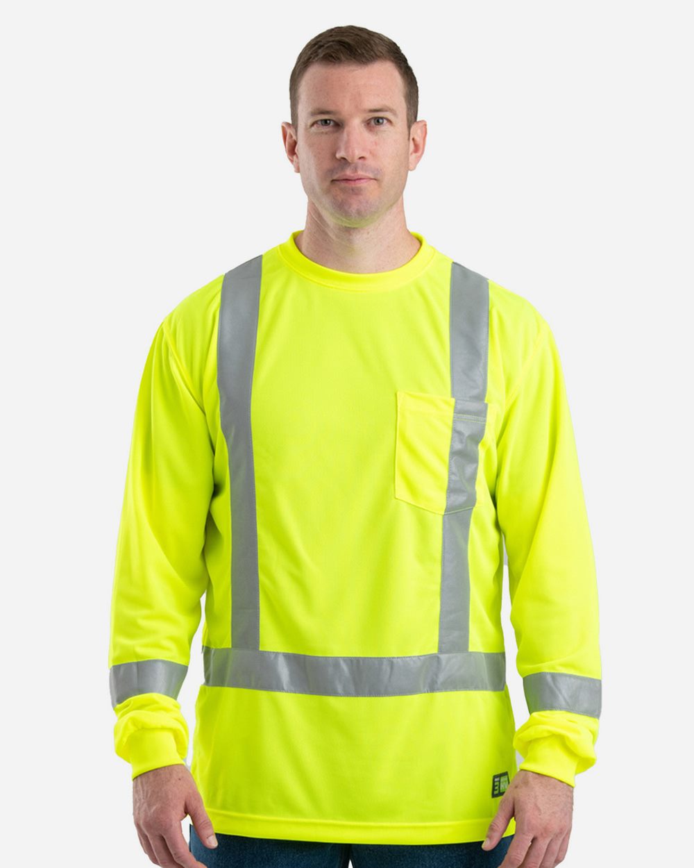 Berne Apparel HVK013T Men's Tall Hi-Vis Class 3 Performance T-Shirt