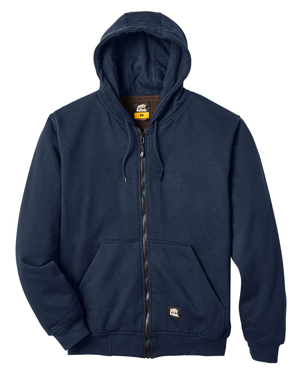 Berne Apparel SZ101T Men's Tall Heritage Thermal-Lined Full-Zip Hooded Sweatshirt in Navy