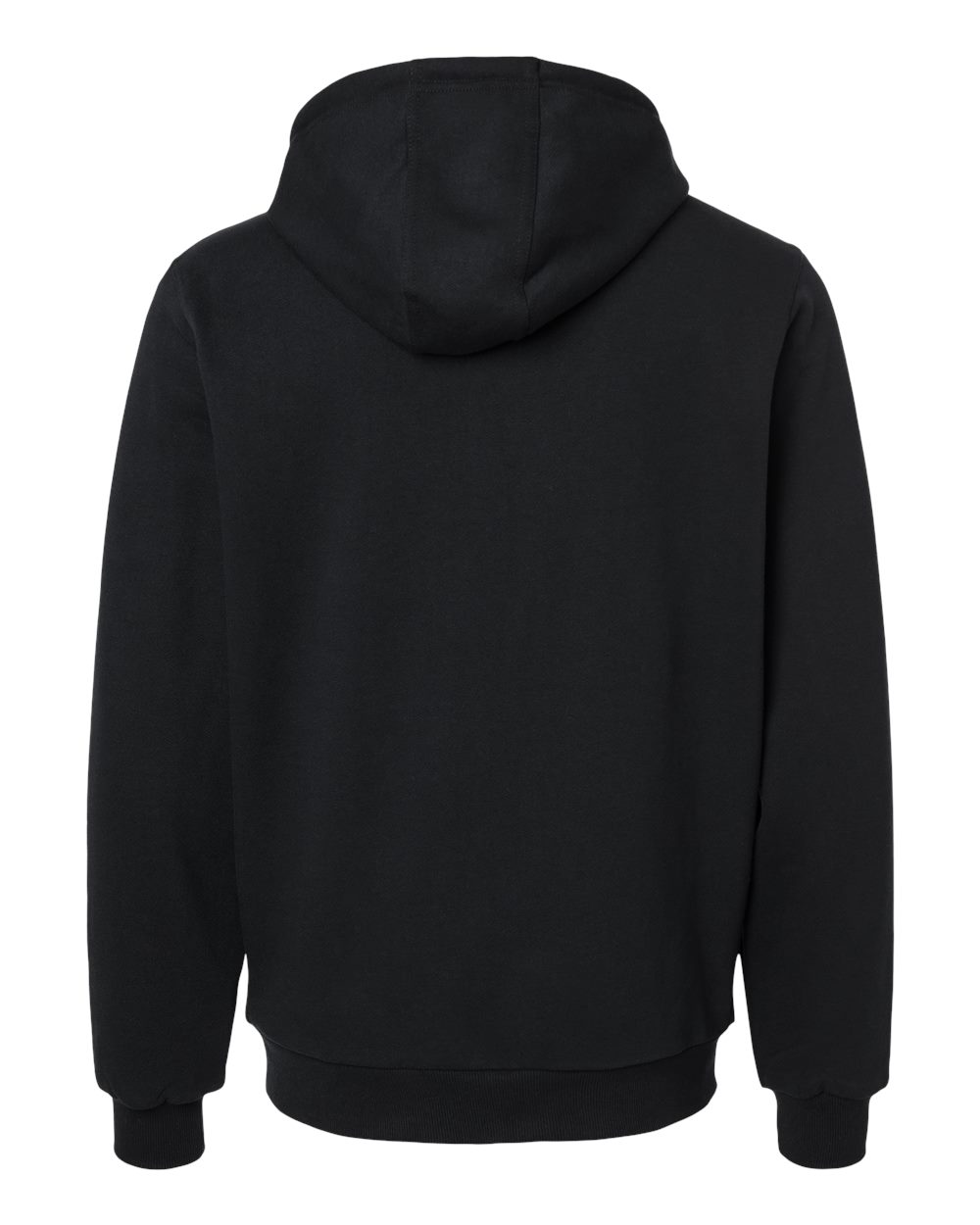Berne Apparel SZ107 Men's Heritage Grid Fleece-Lined Full-Zip Hooded Sweatshirt in Black, back