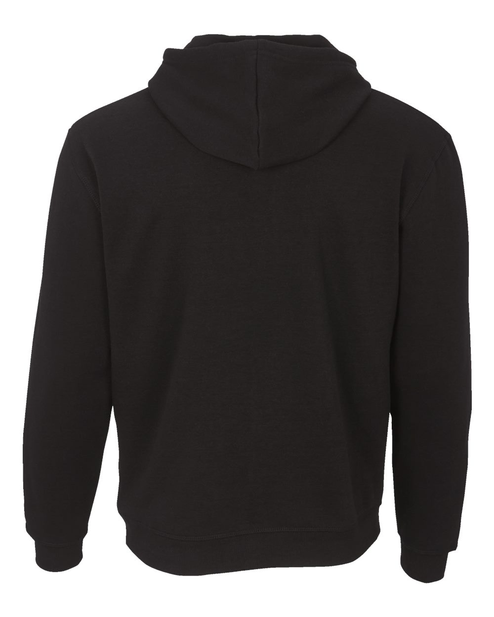 Boxercraft BM5302 Unisex Fleece Hooded Sweatshirt in Black, back