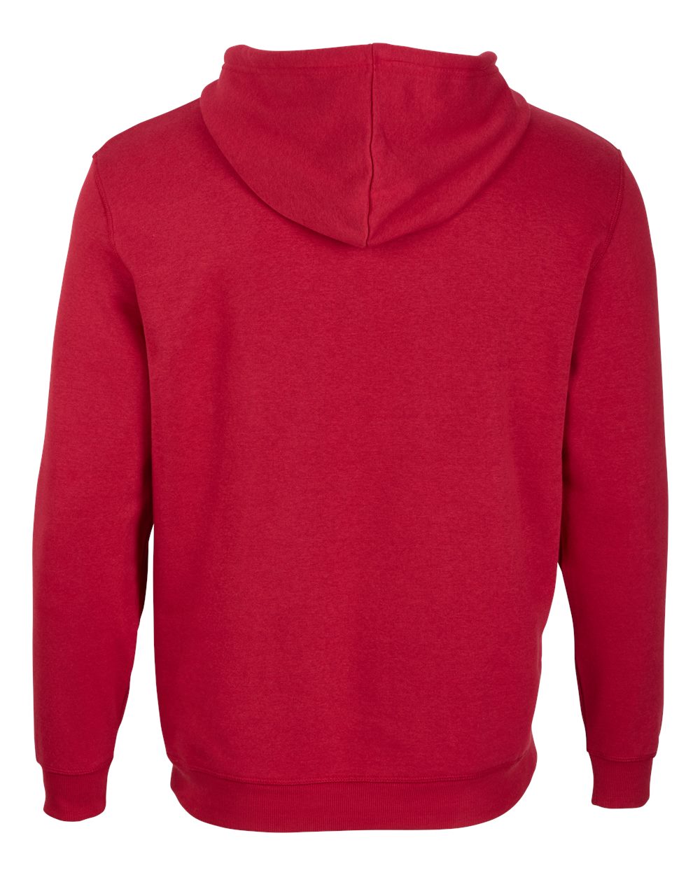Boxercraft BM5302 Unisex Fleece Hooded Sweatshirt in Brick Red, back