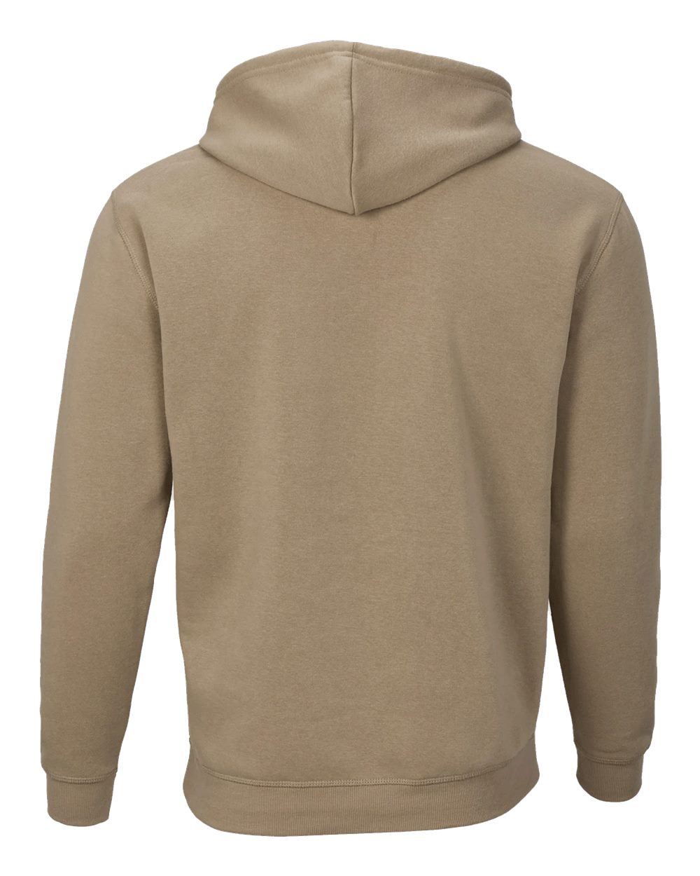 Boxercraft BM5302 Unisex Fleece Hooded Sweatshirt in Latte, back