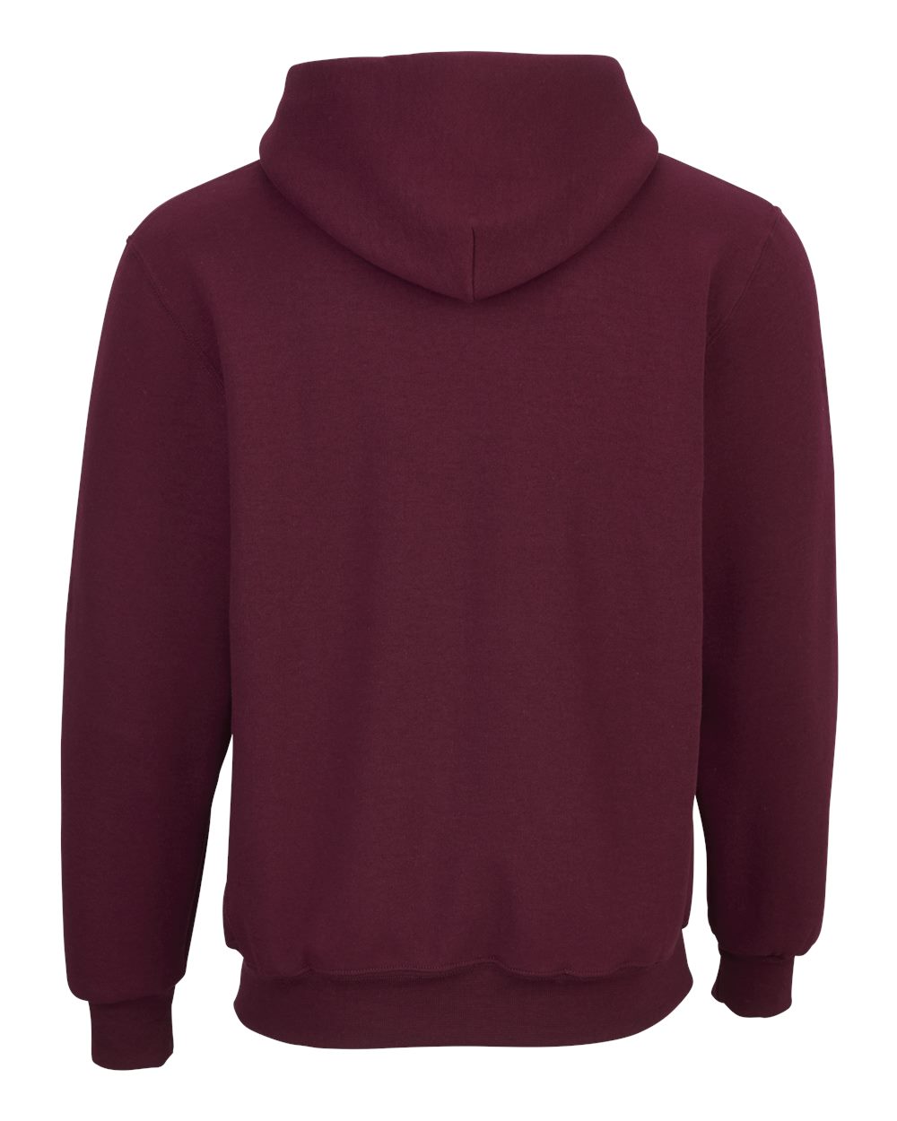 Boxercraft BM5302 Unisex Fleece Hooded Sweatshirt in Maroon, back