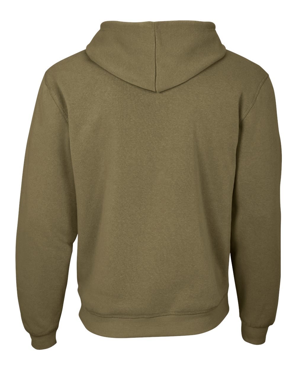Boxercraft BM5302 Unisex Fleece Hooded Sweatshirt in Olive, back