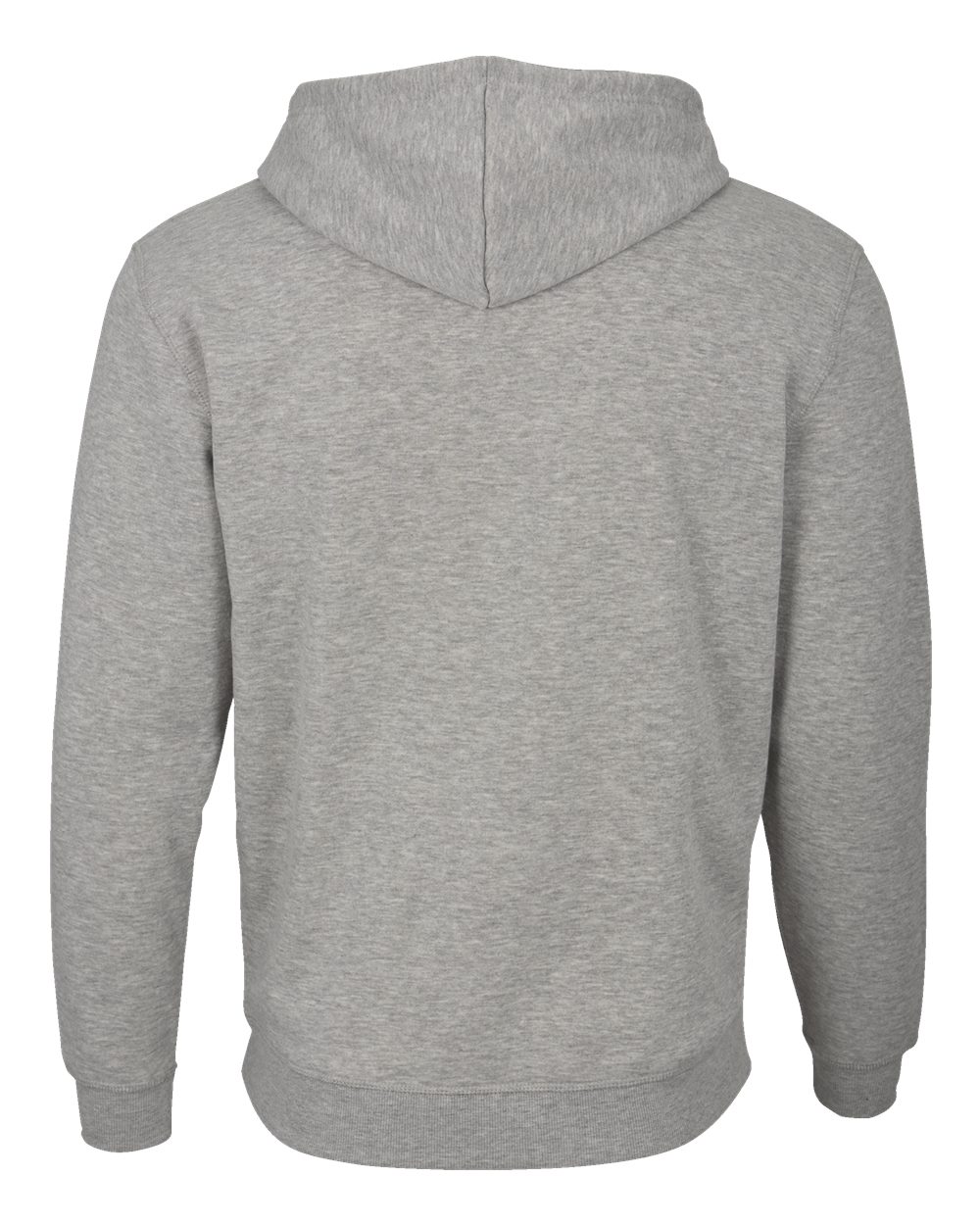 Boxercraft BM5302 Unisex Fleece Hooded Sweatshirt in Oxford Heather, back