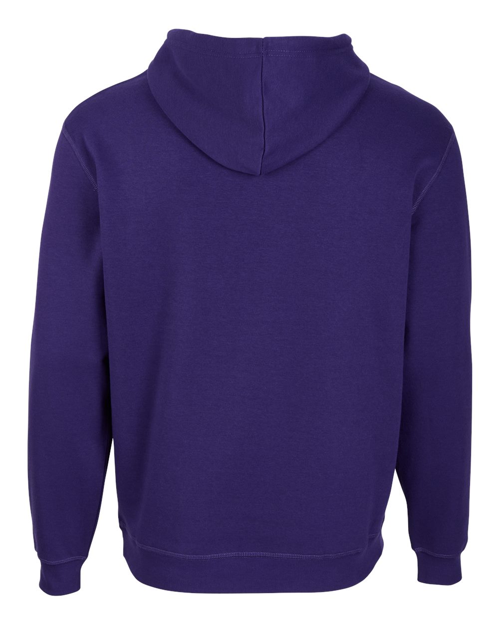 Boxercraft BM5302 Unisex Fleece Hooded Sweatshirt in Purple, back