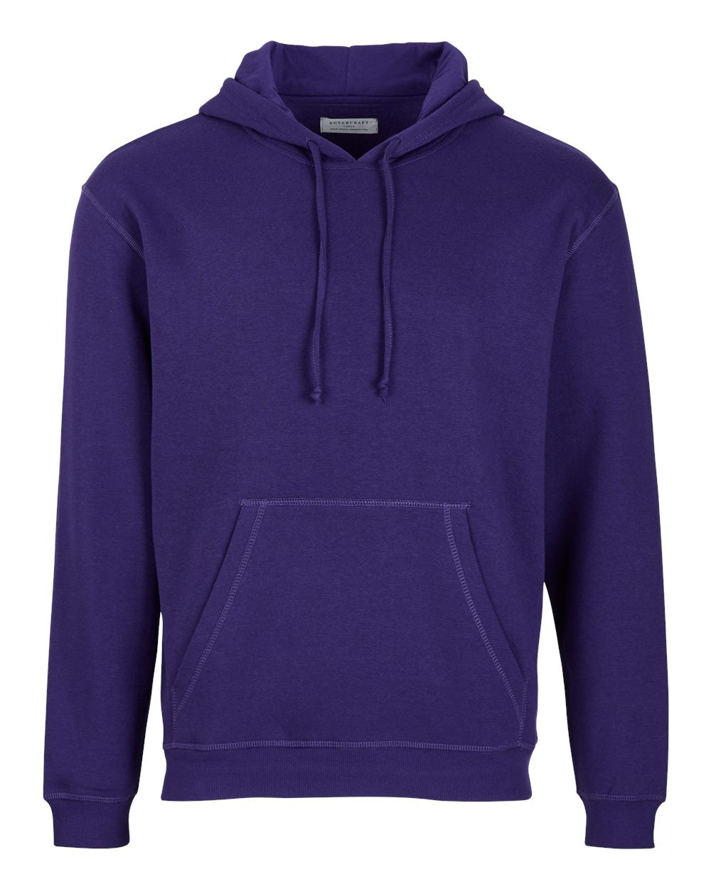 Boxercraft BM5302 Unisex Fleece Hooded Sweatshirt in Purple