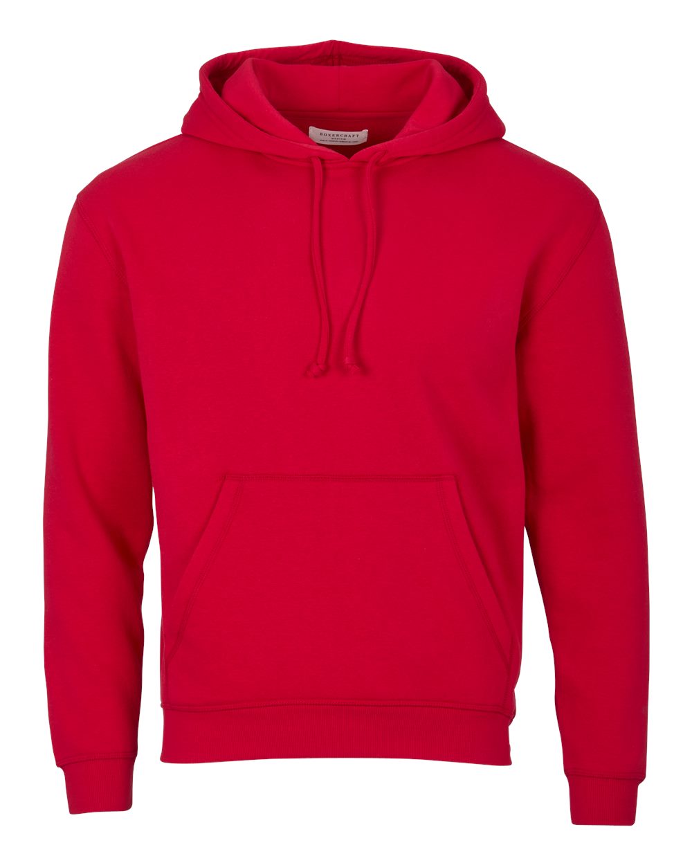Boxercraft BM5302 Unisex Fleece Hooded Sweatshirt in True Red