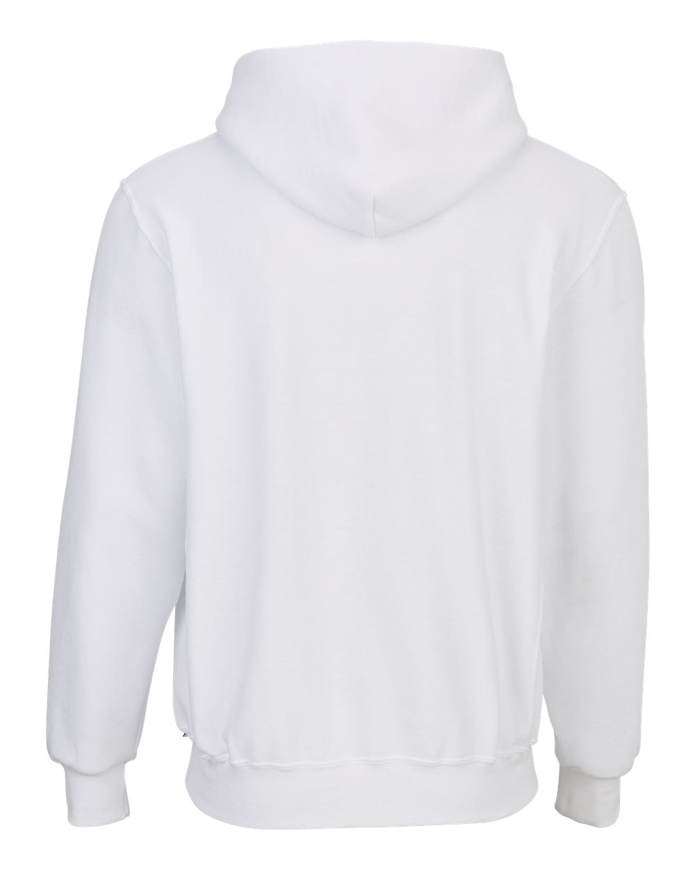 Boxercraft BM5302 Unisex Fleece Hooded Sweatshirt in White, back