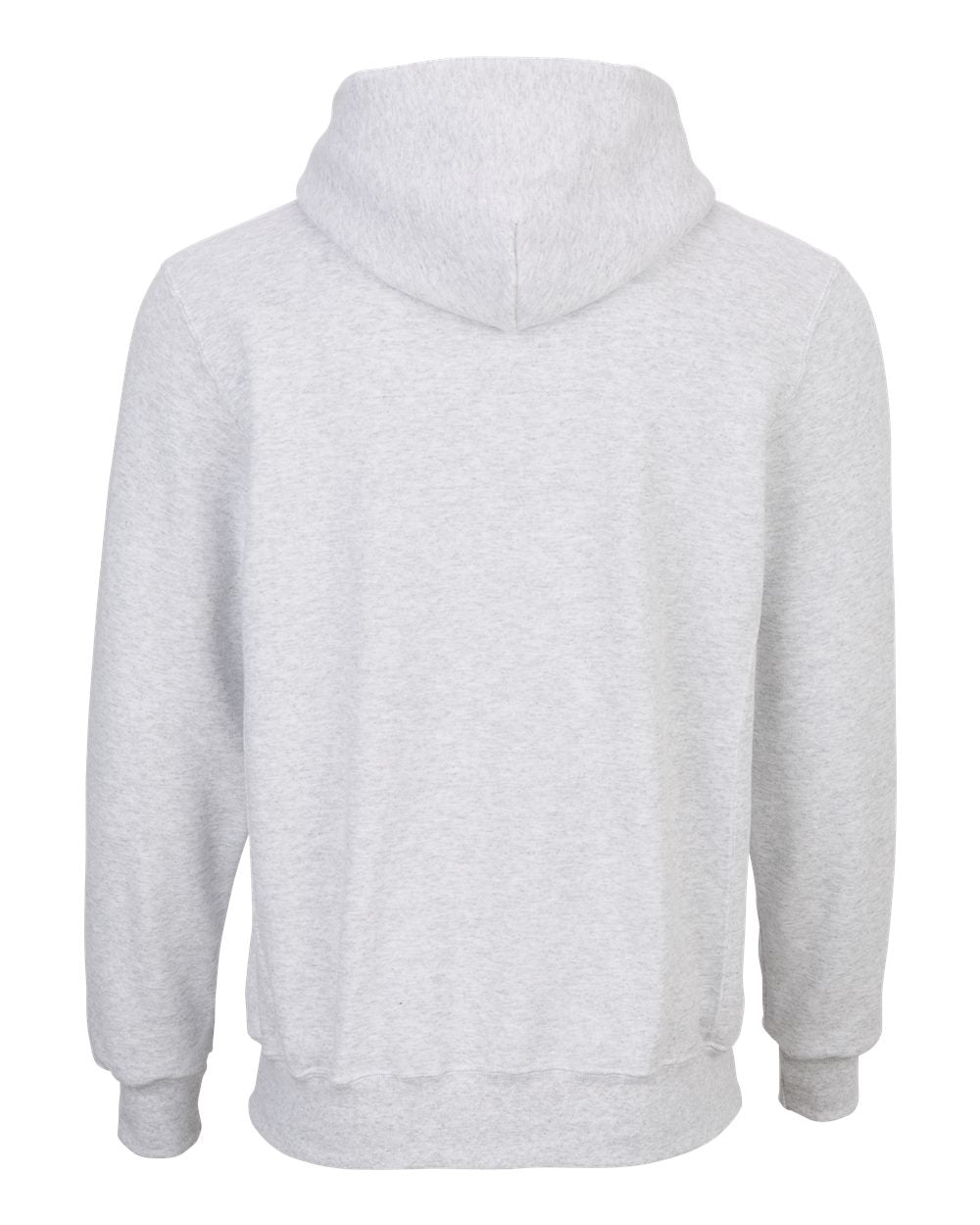 Boxercraft BM5302 Unisex Fleece Hooded Sweatshirt in White Heather, back