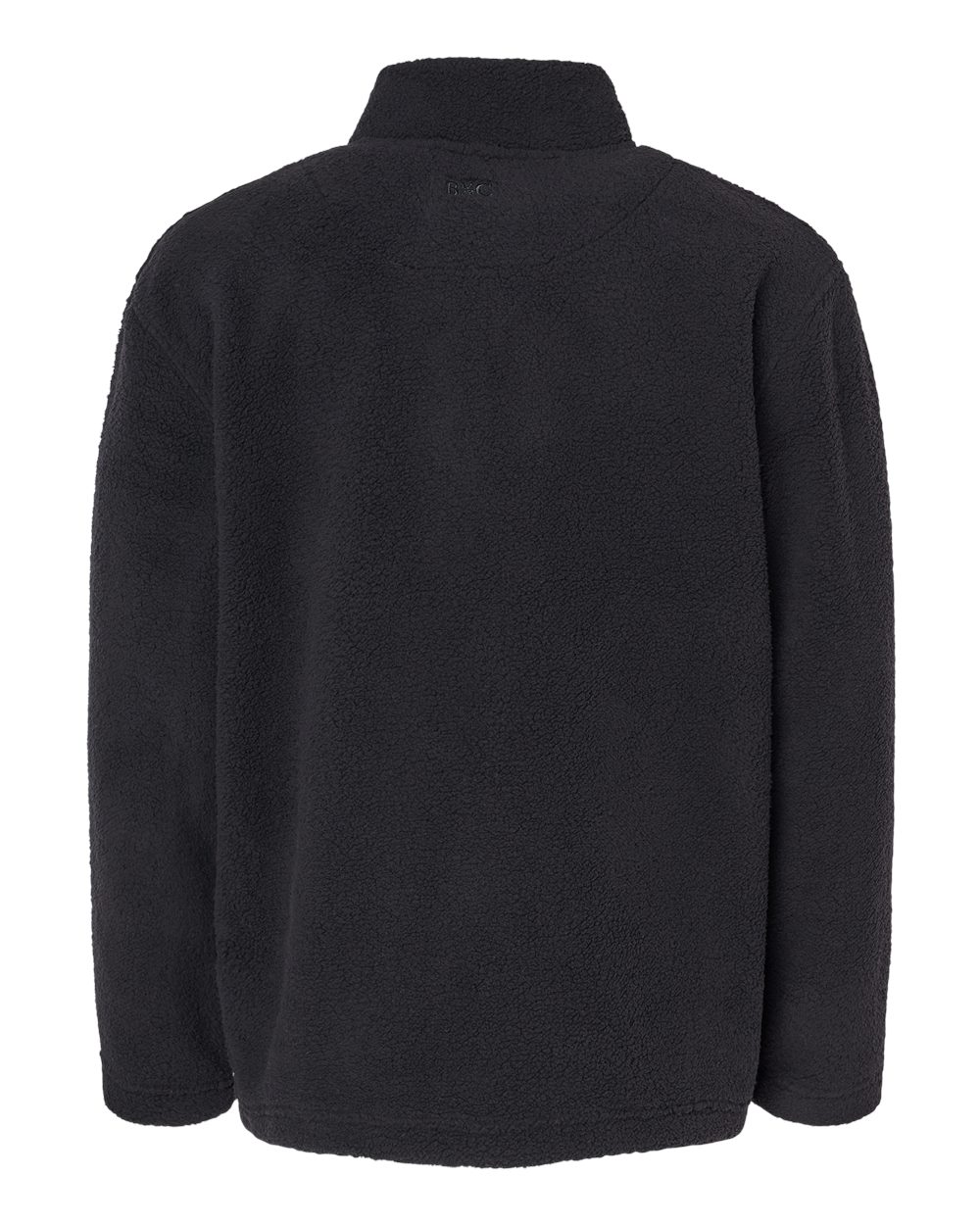 Boxercraft BM8510 Men's Everest Fleece Quarter-Zip Pullover in Black, back