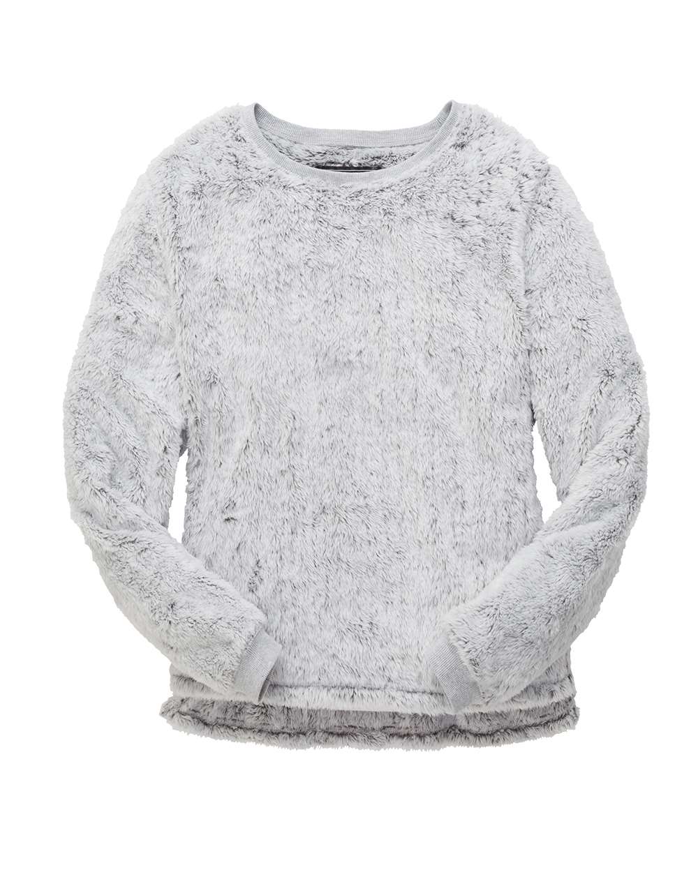Boxercraft FZ03 Women's Fuzzy Crewneck Fleece in Frosty Grey