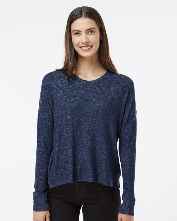 Boxercraft L06 Women's Cuddle Fleece Boxy Crewneck Pullover