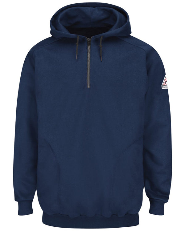 Bulwark SEH8 Men's Flame Resistant Quarter-Zip Hooded Sweatshirt