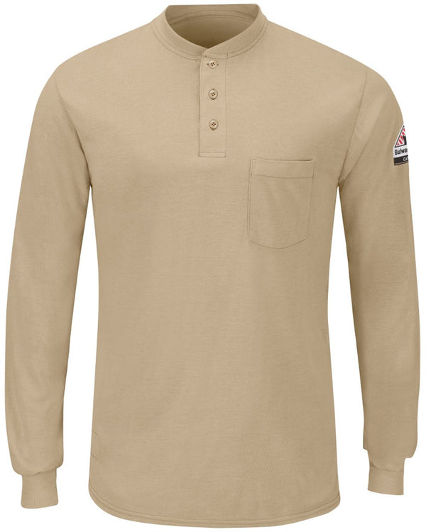 Bulwark SML8T Men's Tall Long Sleeve Henley