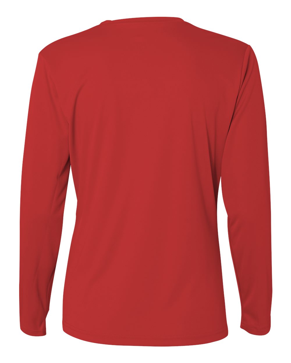 C2 Sport 5604 Women's Performance Long Sleeve T-Shirt in Red, back