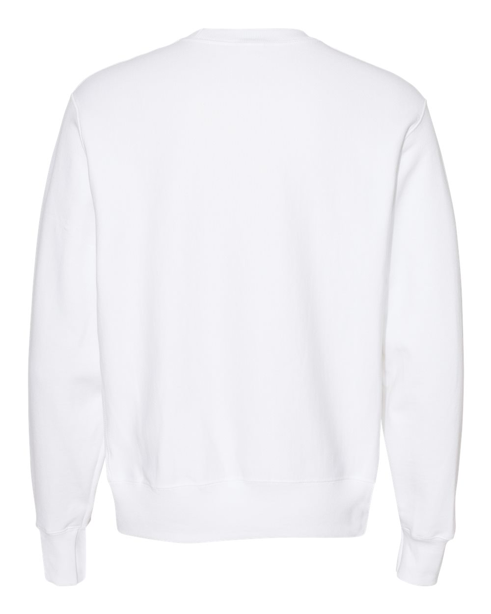 Champion S149 Unisex Reverse Weave® Crewneck Sweatshirt in White, back