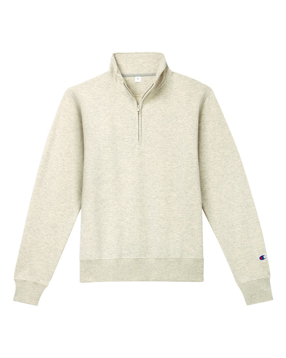 Champion S450 Unisex Powerblend® Quarter-Zip Pullover in Oatmeal Heather